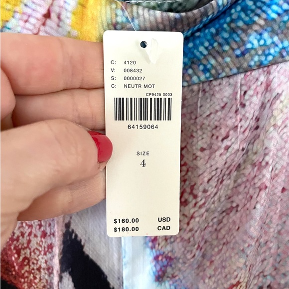 Anthropologie Multi color midi skirt, NWT, size 4 - Picture 5 of 9